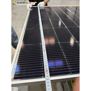Panneau solaire N-Type Topcon à cellules demi-coupées, tout noir, bifacial, 660W, très demandé pour hôtels et bureaux - Product Image 1