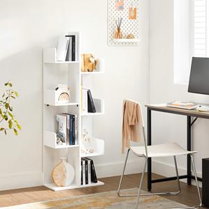 Libreria Moderna a Forma di Albero con 13 Ripiani Angoli Arrotondati 9.8P X 33.9L X 55.1A Bianca Arredamento per <span class=keywords><strong>Soggiorno</strong></span> - Product Image 3