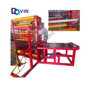 Farm Used Protective Screening Fixed Knot Grassland Wire Mesh Fence Machine Hinge Joining Field Fence Making Machine