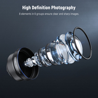 NEEWER HD 85MM Téléobjectif 17mm Backplate 2.5X Grossissement Étanche pour SmallRig pour NEEWER pour IP