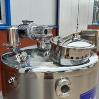 Pasteurisateur de lait au gaz 100L-1000L avec système de refroidissement en acier inoxydable 304, machine de pasteurisation du lait, du jus et des œufs