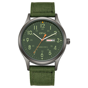 Orologio da Uomo Sportivo di Lusso, Moda Business, Movimento al Quarzo, Cassa in Acciaio Inox 316L, Cinturino in Pelle Italiana e Gomma, Lancette - Product Image 3