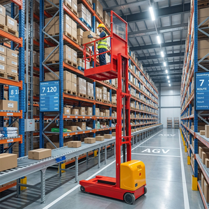 Chariot élévateur <span class=keywords><strong>de</strong></span> picking <span class=keywords><strong>de</strong></span> qualité supérieure 300 kg avec plateforme <span class=keywords><strong>de</strong></span> travail surélevée - Product Image 6