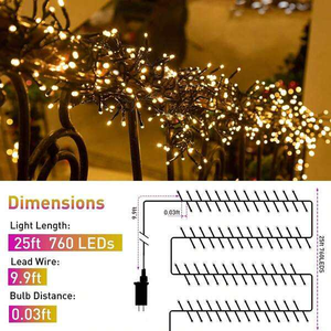 Guirlandes lumineuses LED RVB 10m/20m Guirlandes lumineuses intérieures et extérieures en cuivre et plastique pour la Saint-Valentin - Product Image 6
