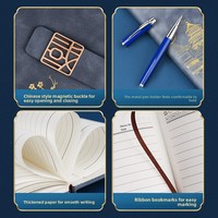 Set de Regalo Empresarial con Cuaderno A5, Estilo Chino Wenchuang, Bloc de Notas Grueso con Logotipo Personalizado