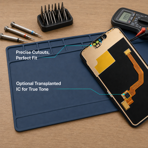 ชุดประกอบ OLED ความสว่างสูง ติดตั้งง่าย สำหรับ <span class=keywords><strong>iPhone</strong></span> <span class=keywords><strong>12</strong></span> 13 14 15 16 17 <span class=keywords><strong>Pro</strong></span> Plus <span class=keywords><strong>Pro</strong></span> Max 16E 17E พร้อม IC แบบพกพาในตัว - Product Image 3