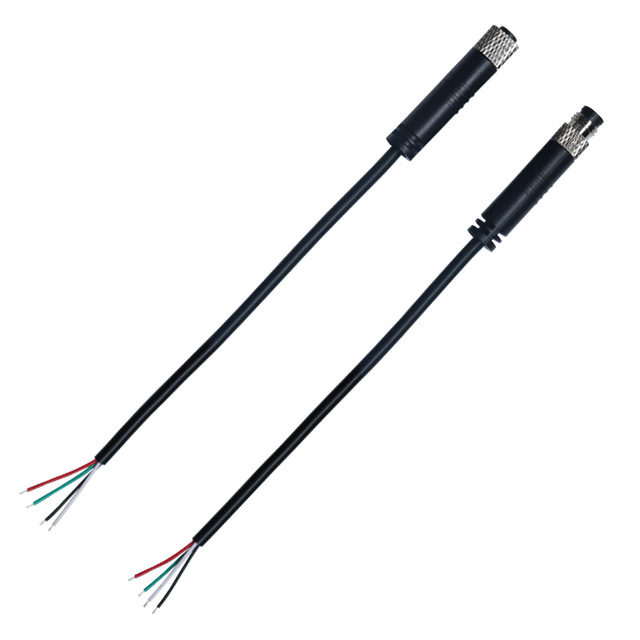 M8 Waterproof Connector IP67 Male Female 3 4 5 6 Pin Circular Sensor Connector with Cable for Industrial Automation