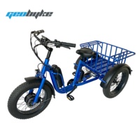 Triciclo eléctrico de tres ruedas de bicicleta eléctrica triciclo eléctrico neumático gordo