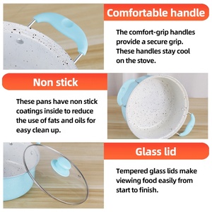 Shopee Hot <strong>Sale</strong> 13 Pcs Kitchen Pink Blue <strong>Pots</strong> <strong>and</strong> <strong>Pans</strong> Iron <strong>Non</strong> <strong>Stick</strong> Cookware <strong>Sets</strong> - Product Image 5