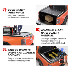 Zolionwil Électrique Dur Enrouler Étanche Camionnette Tonneau Couverture pour <span class=keywords><strong>ford</strong></span> <span class=keywords><strong>Maverick</strong></span> F-150 5.5ft 2015-2024 - Product Image 6