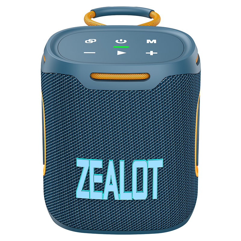2025 New Design Zealot S122 25W High Power IPX6 Waterproof Outdoor RGB Wireless Speaker 6000mAh Battery