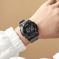 Jam tangan Digital LED olahraga luar ruangan baru jam Alarm multifungsi jam tangan elektronik tahan air pelajar (WT2280)