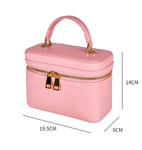 Maletas personalizadas a la moda, cuero vegano, neceser de viaje para maquillaje, bolso de mano clásico de lujo para mujer - Product Image 2