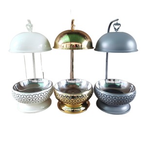 Stainless Steel <b>Buffet</b> <b>Warmer</b> Gold 8L Circular Food Holding Stove Hotel Restaurant Use - Product Image 3