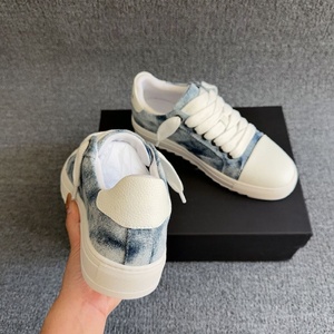 Chaussures de sport en toile à semelle épaisse avec logo personnalisé, lacets, bout rond, plateforme, chaussures classiques décontractées pour hommes - Product Image 5