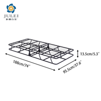 Lit pliant moderne à structure métallique, grande capacité, pour hôtels et appartements, montage facile, compatible avec toutes les tailles de matelas