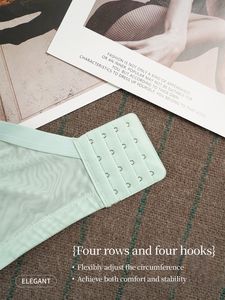 Nouveau modèle de soutien-gorge sans rembourrage, soutien-gorge sexy pour adultes en nylon pour femmes, soutien-gorge en dentelle sans couture, soutien-gorge uni teint, armatures, fermeture au dos - Product Image 4