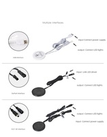 Kit de bande LED COB avec capteur de mouvement tactile intelligent, interrupteur à induction, indice de protection IP20, en cuivre, température de couleur 3 tons, intensité variable pour armoires