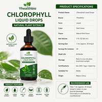 Gouttes liquides de chlorophylle de haute pureté, extrait végétal liquide pour préparation de boissons maison DIY