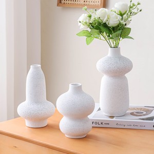 مزهرية خزفية صينية يدوية الصنع مزهرية طاولة عتيقة للزهور - Product Image 1