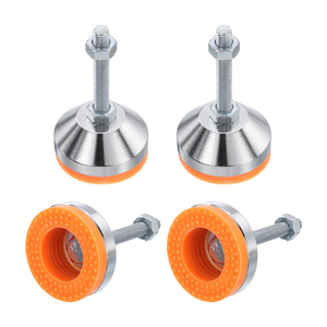 Pieds de nivellement robustes réglables en acier avec vis, diamètre de base 40mm 50mm 60mm, base en caoutchouc M12 M14 M16 pour meubles - Product Image 5