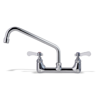 Robinet de cuisine commercial à double poignée en acier inoxydable 304 et laiton, mitigeur froid/chaud pour évier de cuisine, robinet de lavabo à montage sur plan
