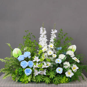 Ramo DE BODA rosa de seda realista, flores florales artificiales para Navidad o decoraciones para el día de la madre - Product Image 2