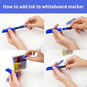 High Quality Board Marker Ink <b>Refill</b> Fine Tip Art School Office Supplies Dry Erase White Boards Markers - Product Image 4