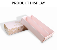 Boîte cadeau coulissante de luxe imprimée Offre Spéciale personnalisée Emballage à tiroir pliant en papier d'art avec séparateur pour chaussettes