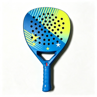 Professioneller 18K Carbonfaser-Padel-Schläger mit EVA-Wabenkern und vibrationsdämpfendem, stoßfestem Griff