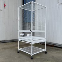 Cage à oiseaux de qualité supérieure, fabriquée en Chine, sur mesure, avec roues fixables, bien ventilée, robuste et durable, à vendre.
