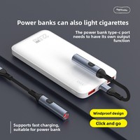 Briquet rechargeable coupe-vent spécifique aux métaux, allume-cigare extérieur avec fonction de charge de téléphone, vente en gros, taille mini personnalisable