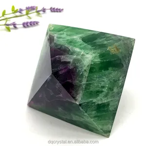 Wholesale Natural Crystal fluorite octagon carving crystal crafts green fluorite cube Crystal for Fengshui decoration