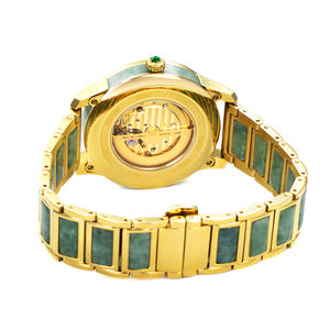 Original Design Custom Logo Ladies Automatic <b>Watch</b> Stainless Steel Natural Jadeite Women <b>Mechanical</b> <b>Watch</b> - Product Image 3