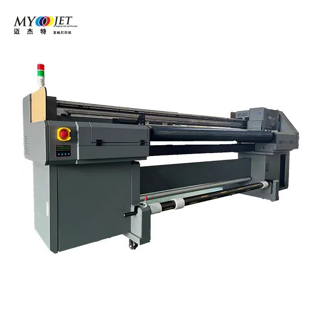 Impresoras de inyección de tinta digitales híbridas Uv de alta velocidad rentables de suministro de fábrica Myjet 1860 Impresora de alfombrilla de puerta L1800