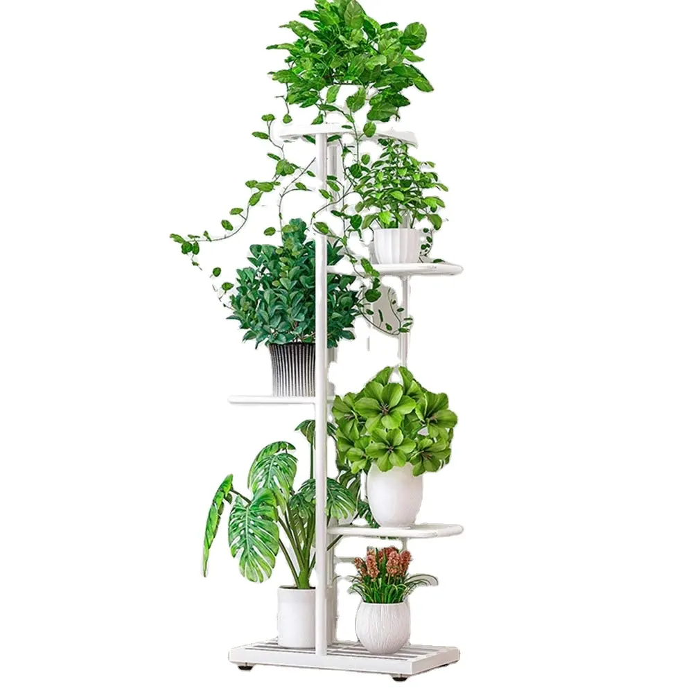Espositore per interni a 5 livelli, vasi da fiori con supporto per piante in metallo, espositore per Stand