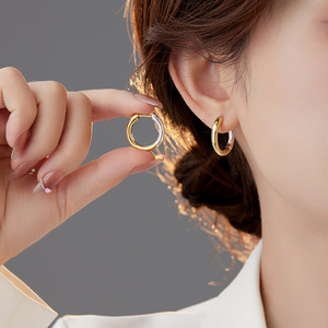 BSH113 <span class=keywords><strong>boucles</strong></span> <span class=keywords><strong>d</strong></span>'<span class=keywords><strong>oreilles</strong></span> créoles en argent Sterling 925 de 20mm, <span class=keywords><strong>or</strong></span> <span class=keywords><strong>jaune</strong></span> et blanc de <span class=keywords><strong>18</strong></span> <span class=keywords><strong>carats</strong></span>, <span class=keywords><strong>boucles</strong></span> <span class=keywords><strong>d</strong></span>'<span class=keywords><strong>oreilles</strong></span> Huggie à charnière bicolore pour femmes 2023 - Product Image 3