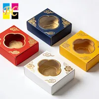 Boîte à chocolat personnalisée, boîte à biscuits avec fenêtre, boîte à rabat pour emballage alimentaire, boîte à collations, desserts, biscuits