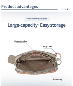 Monedero para niñas de fábrica <span class=keywords><strong>directa</strong></span>, diseño de elefante lindo, mini cartera de cuero genuino con cremallera, portátil, suave, de dibujos animados, al por mayor - Product Image 5