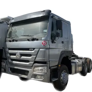 Nhà máy bán trực tiếp video hỗ trợ kỹ thuật DIESEL sử dụng sinotruck HOWO máy kéo xe tải 375HP kéo máy kéo kéo