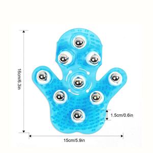 Masseur de corps de <span class=keywords><strong>massage</strong></span> en forme de paume avec 9 rouleaux à 360 degrés - Product Image 2