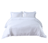 Ensemble de draps de lit d'hôtel en coton égyptien blanc 500TC, tissé de luxe, moderne, respirant, toutes saisons, avec housse de couette