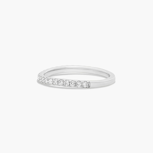 <b>925</b> Sterling <b>Silver</b> Moissanite Curved Wedding <b>Ring</b> Band for Women Elegant Bridal Anniversary Jewelry - Product Image 2
