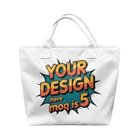 Sac fourre-tout pour femme à impression vintage de dessins animés, avec fermeture éclair, pour usage quotidien, fabrication sur demande