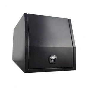 กล่องเครื่องมือติดหลังคารถกระบะอลูมิเนียมสีดำ 700 มม. รุ่น Herui HR-700-Canopy แบบดิบ/เคลือบสีฝุ่น ขนาด 700x1770x850 มม. - Product Image 5