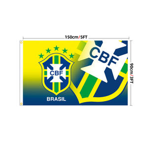 Auf Lager Personalisierte Weltfußballmannschafts-Flaggen Werbeartikel Fußballverein Fan-Flaggen 90*150cm Fanartikel - Product Image 4