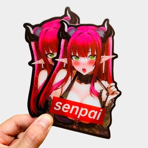 Waifu Anime Motion <span class=keywords><strong>Sticker</strong></span> Waifu <span class=keywords><strong>Girl</strong></span> 3D Motion <span class=keywords><strong>Car</strong></span> <span class=keywords><strong>Sticker</strong></span> de chicas sexy - Product Image 6