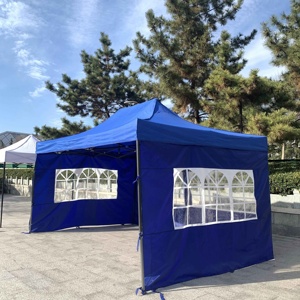 Carpa de Acero Resistente, Carpa Plegable de <span class=keywords><strong>3x3</strong></span>, Carpa de 10' x 10', Gazebo <span class=keywords><strong>con</strong></span> <span class=keywords><strong>Paredes</strong></span> y Ventana - Product Image 4