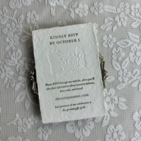 Hochzeitseinladungen Luxuriöses Waldgrünes Handgeschöpftes Papier-Einladungsset mit Büttenrand Baumwollpapier für Verlobungsfeier RSVP