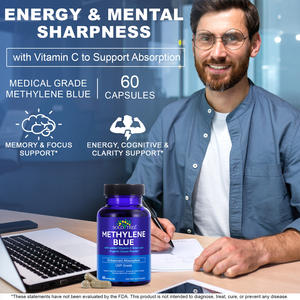 SOLOTREE suplemen makanan Vegan, meningkatkan penyerapan kapsul biru saya <span class=keywords><strong>Label</strong></span> pribadi kapsul biru metilen untuk dukungan energi - Product Image 3